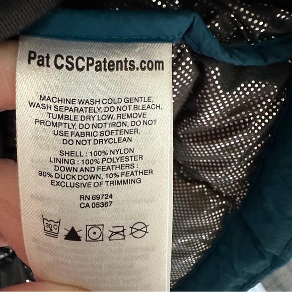 Columbia Blue Down-Filled NanoPuff Coat - Picture 8 of 9